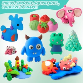 ARTPAR Air Drying Clay Kids 102 Colors, Modeling Magic Clay Kit with Sculpting Tools,Non-Toxic and Non-Sticky,Classroom Activities & Art and Crafts Creative Play Gifts for Boys & Girls Age 3-12