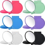 Jetec 120 Pieces Compact Mirrors Bulk Gifts Mini Vintage Pocket Mirrors for Purse Small Portable Folding Round Makeup Stuffs for Travel Daily Use Party Favors Women (Classic Colors)