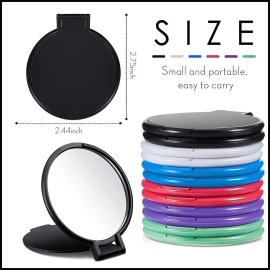 Jetec 120 Pieces Compact Mirrors Bulk Gifts Mini Vintage Pocket Mirrors for Purse Small Portable Folding Round Makeup Stuffs for Travel Daily Use Party Favors Women (Classic Colors)