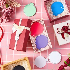 Jetec 120 Pieces Compact Mirrors Bulk Gifts Mini Vintage Pocket Mirrors for Purse Small Portable Folding Round Makeup Stuffs for Travel Daily Use Party Favors Women (Classic Colors)