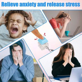 6pcs Keyboard Fidget Toy, Clicky & Silent Fidget Keyboard Keychain Multicolored Mechanical Keyboard Fidget Funny Button Fidget Toy Keyboard Fidget Clicker for Decompression Decoration