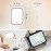YEKKOPT Travel Makeup Mirror with Lights, Portable Small Beauty LED Vanity Mirror with Lights, 1200mAh Battery, Dimmable Touch Screen, Tabletop Folding Compact Mirror,Women Gift