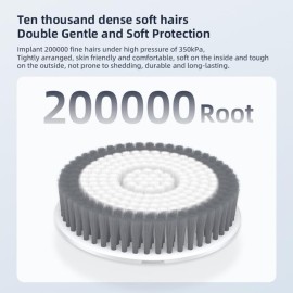 Electric Back Scrubber for Shower, Wall Mounted Electric Shower Back Scrubber, Dry Brushing Body Brush for Bathing, Cleansing, Exfoliating and Massaing, with 3 Spin Skin Bath Brush Heads