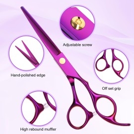 Hair Cutting Scissors Kit, Professional Barber Shears Set with Hair Scissors Thinning Shears, Tijeras para Cortar Cabello Haircutting Sheers Hair Cut Blending Salon Scissor for Men Women Pet