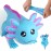 Axolotl Stress Balls for Adults and Kids (Blue), Squishy Toys, Cute Stress Relief Sensory Fidget Toys, Sand Filled Stretch Animal Squeeze Toys for Boys and Girls