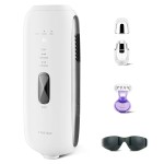 VRAIKO LYRA IPL Hair Removal Device, Laser Hair Removal for Women and Men, Sapphire Ice-Cooling Contact with Interchangeable Attachment Filters, More Skin-Friendly Long-Lasting & Painless Results