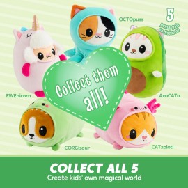 JOYIN Stuffed Animal, Kawaii Dinosaur Plush Toy, 11 Soft Plushie with Corgi Face, Cute Pillow for Kids and Adults, Birthday Surprise Gift for Boys and Girls (Corgisaur)