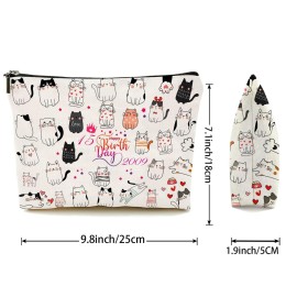 Durfk 15th Birthday Gifts for Teenage Girls, 15 Year Old Girl Gift Ideas, 15th Birthday Girls Decorations Makeup Bags for Her, Sister, Daughter, Niece