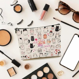 Durfk 15th Birthday Gifts for Teenage Girls, 15 Year Old Girl Gift Ideas, 15th Birthday Girls Decorations Makeup Bags for Her, Sister, Daughter, Niece