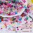 Kikonoke Cute 3D Nail Charms Set Rabbit Bow Heart Star Nail Jewels 4 Colors Nail Art Sequins Pink Flower Charms 3-6mm White Flatback Pearls Gold Silver Metal Butterfly Nail Gems with Tweezer and Brush