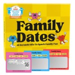 Happy Duo Family Dates 40 Scratch Off Cards - Fun Activities & Date Night Ideas for Kids and Parents - Adventure Card Game for Families - Unique Gift for Family Nights, Holidays, or Birthdays