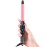 CIVEYA Temp Control Travel Curling Iron 3/4 Inch Dual Voltage, Small Mini Curling Iron for Short Hair, Travel Size Hair Curler Wand Pink