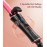 CIVEYA Temp Control Travel Curling Iron 3/4 Inch Dual Voltage, Small Mini Curling Iron for Short Hair, Travel Size Hair Curler Wand Pink