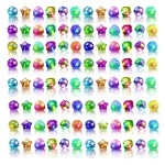 OLUPP 48 Pack LED Light Up Rings, Glow in the Dark Party Supplies, 6 Style Flashing Glow in the Dark Rings for Adults & Kids Birthday Party Favors,Classroom Prizes,Concert,Goodie Bag Fillers, Raves