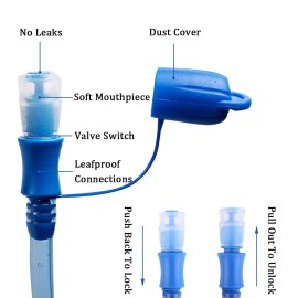 Hydration Bladder 3 Liter,Water Bladder Pack of 2,Water Storage Bag Reservoir Hydration Pack Replacement for Bicycling Hiking Camping Hunting Running