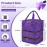 Cheungren Nail Polish Organizer Case - Three Layer Nail Polish Storage Bag with Adjustable Dividers Holds 84 Bottles Nail Polish Nail Lamp Nail Kit Supplies Organizer Box - Purple