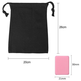 GRACIAS 2 Players Mahjong Block Set, Mahjong Tile Game with 50 Premium Pink Tiles(30mm) Animal and Food Pattern, Portable Mahjongg Set with A Carry Bag