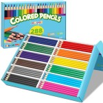 YEGEER 288 Count Colored Pencils Bulk, 12 Assorted Colors, Pre-sharpened Coloring Pencils Set for Kids and Adult, Teachers Essential Classroom Prizes, Back to School Supplies (One box)