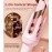 Auto Hair Curler, Automatic Curling Iron with 4 Temperature & 3 Timer, Automatic Shut-Off, Anti-Scald, Anti-Tangle Rotating Curling Wand for Hair Styling, Pink