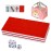 DSNGEZ Traditional Mini Red Chinese Mahjong Game Set 144 Tiles, with Portable Handbag, Tile Size - 2.4 * 1.5 * 1.1 cm (1.0 * 0.6 * 0.5 inches)()