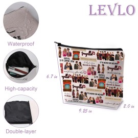 LEVLO HSMTMTS TV Show Inspired Cosmetic Bag HSMTMTS Is My Comfort Show Pencil Case Graduation Travel Gift for Mom BFF (it\'s now or never)