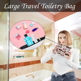 LEVLO HSMTMTS TV Show Inspired Cosmetic Bag HSMTMTS Is My Comfort Show Pencil Case Graduation Travel Gift for Mom BFF (it\'s now or never)