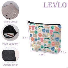 LEVLO Thrifting is My Therapy Pencil Case Thrift Queen Cosmetic Bag Thrift Store Shopper Birthday Gift for Mom BFF (THRIFT HAPPENS)