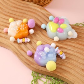 Taba Squishy Cat Paw Squeeze Toys,Sensory Fidget Toy for Your Best Mellow and Chill,Party Favors, Birthday Gift, Squishy Toys for Adults (Blue)