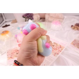 Taba Squishy Cat Paw Squeeze Toys,Sensory Fidget Toy for Your Best Mellow and Chill,Party Favors, Birthday Gift, Squishy Toys for Adults (Blue)