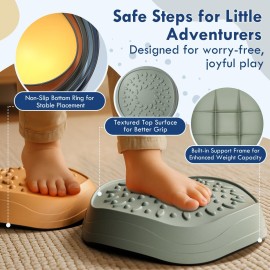 Lehoo Castle Stepping Stones for Kids, Non-Slip Toddler Stepping Stones, Indoor & Outdoor Toys for Toddlers 1-3, Obstacle Course for Kids, Sensory Balance Board