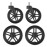 UPPAbaby All-Terrain Wheels for Vista, Vista V2 and Vista V3 Stroller - Durable for Snow & Cobblestones - Quick Attachment - Includes Four, Never-Flat Wheels & Storage Bag