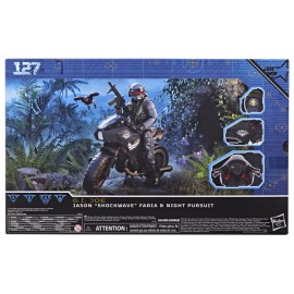 G.I. Joe Classified Series 127, Night Force Jason Shockwave Faria & Night Pursuit Cycle, 6 Action Figure, Exclusive
