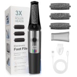 Electric Foot Callus Remover,Smooth Pedicure Wand Rechargeable Electric Foot File,Professional Pedicure Tools for Dry, Dead, Cracked, Hard Skin, at Home Feet Spa Care Kit for Men & Women