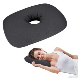 RoamReady Ear Piercing Pillow for Side Sleepers, Ear Pillows with Holes for Pain, Earring Inflammation Pressure Sores, Cotton Earring Pillow for CNH Side Sleepers