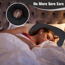 RoamReady Ear Piercing Pillow for Side Sleepers, Ear Pillows with Holes for Pain, Earring Inflammation Pressure Sores, Cotton Earring Pillow for CNH Side Sleepers RoamReady Ear Piercing Pillow for Side Sleepers, Ear Pillows with Holes for Pain, Earring Inflammation Pressure Sores, Cotton Earring Pillow for CNH Side Sleepers