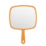 BEFUI Extra Large Handheld MirrorHand Salon Mirror with Handle for Barbers, Hairdressing (Orange12.4 Lx 9 W)
