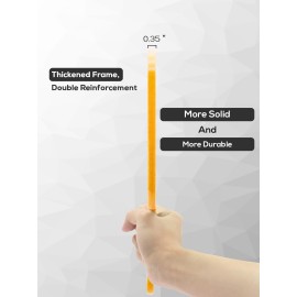 BEFUI Extra Large Handheld MirrorHand Salon Mirror with Handle for Barbers, Hairdressing (Orange12.4 Lx 9 W)