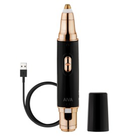 SPA SCIENCES - AIVA - The 2-in-1 Facial Hair Remover & Eyebrow Trimmer with Built-in LED Lights