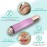 2-in-1 Portable Rechargeable Painless Eyebrow Trimmer & Facial Hair Remover, removes eyebrow, face, lips and body hair for women. 18K gold plated hypoallergenic heads, 360 LED light for Hair Remover