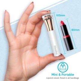 Professional Fast, Precise, Painless Facial Hair, Lips and Chin Remover for Women, USB Rechargeable Facial Epilator, 18K gold-plated hypoallergenic 13mm Dual ring floating head, 360 LED light