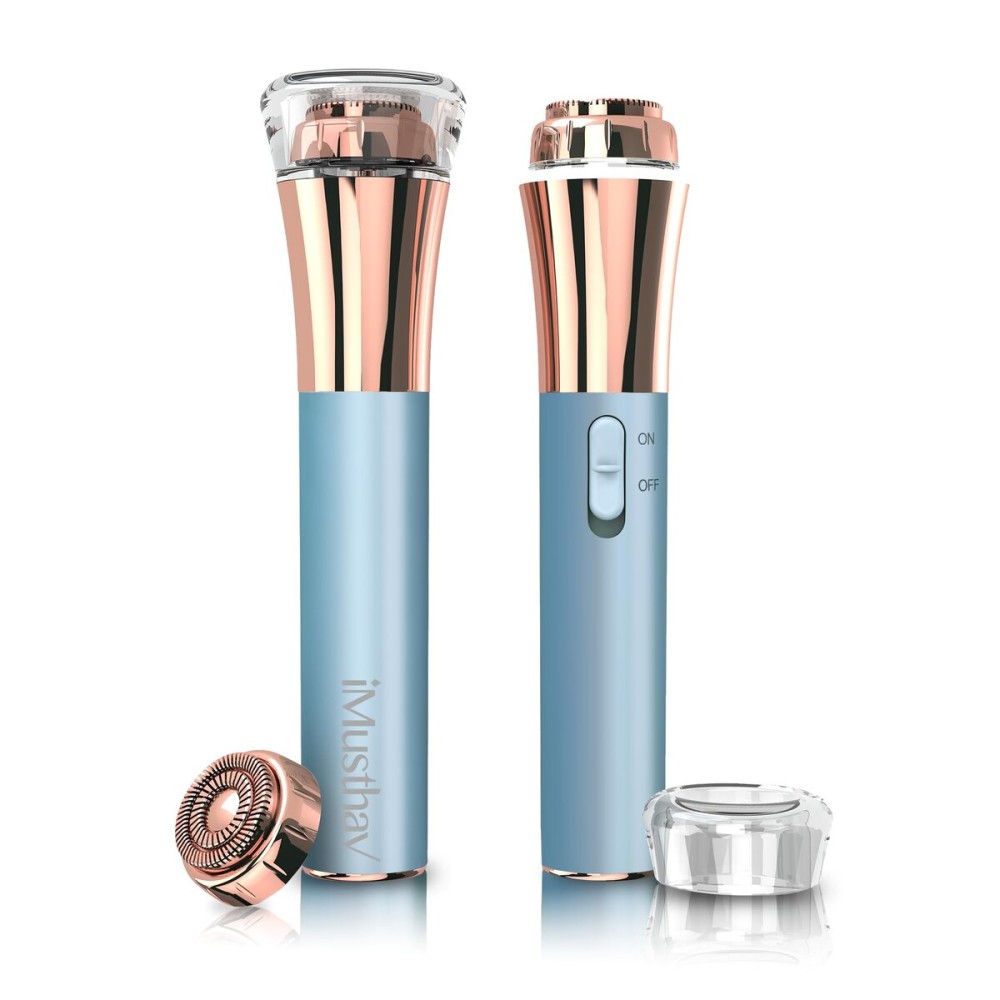 Professional Fast, Precise, Painless Facial Hair, Lips and Chin Remover for Women, USB Rechargeable Facial Epilator, 18K gold-plated hypoallergenic 13mm Dual ring floating head, 360 LED light