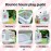 White Bounce House for Kids 2-8 Indoor Bouncy Castle with Pump Toddler Bounce House PVC Waterproof Materials Easy to Clean Outdoor Toddler Toys 68 x 68 x 58.2 inch