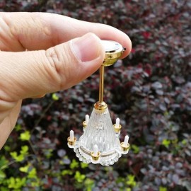LUOZZY Dollhouse Chandelier Lights - Miniature Led Chandeliers for Dollhouse