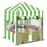 HMOCK Kids Outdoor Playhouse Cover, Outdoor Playset Cover (Green)