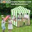 HMOCK Kids Outdoor Playhouse Cover, Outdoor Playset Cover (Green)