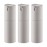 Airless Pump Bottles Travel: Lotion Dispenser for Small Size - Empty Shampoo Containers - Mini Vacuum Jar for Cream - 1 oz Plastic Gray