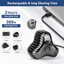 Sakioo Mini Electric Shaver for Men,Pocket Size Washable Electric Razor,Car and Travel Shavers for Men, Electric Shaver USB Mini Shaver Charging Suitable