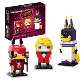 onederbkk Christmas Horror Figure Building Kit Compatible with Lego for Adults,Hazbin Adam Figure Toys for Girls and Boys 8-14 Years Up 542 pcs