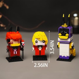 onederbkk Christmas Horror Figure Building Kit Compatible with Lego for Adults,Hazbin Adam Figure Toys for Girls and Boys 8-14 Years Up 542 pcs