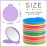 Jetec 18 Pieces Compact Mirrors Bulk Gifts Mini Vintage Pocket Mirrors for Purse Small Portable Folding Round Makeup Stuffs for Travel Daily Use Party Favors Women (Bright Colors)